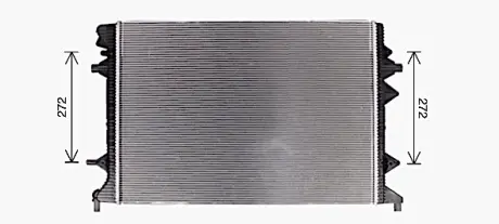 Радіатор охолодження двигуна AVA Cooling Systems VN2415