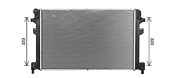 Радіатор охолодження двигуна AVA Cooling Systems VN2426 (фото 1)