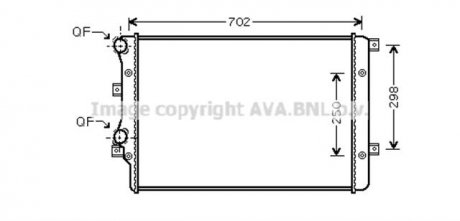 Радиатор охлаждения двигателя ava cooling systems VNA2208
