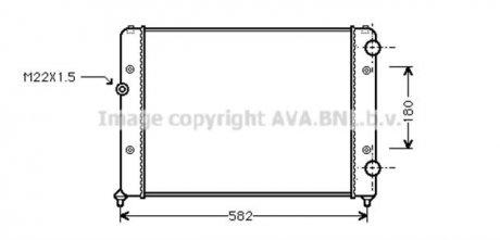 Радиатор охлаждения двигателя ava cooling systems VNA2121