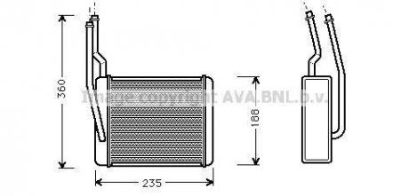 Радiатор опалення ava cooling systems FD 6272