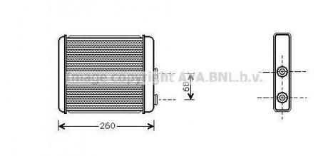 Радiатор опалення ava cooling systems OL 6259