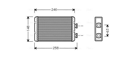 Радiатор опалення ava cooling systems BWA 6210