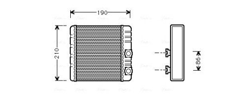 Радiатор опалення ava cooling systems BWA6211