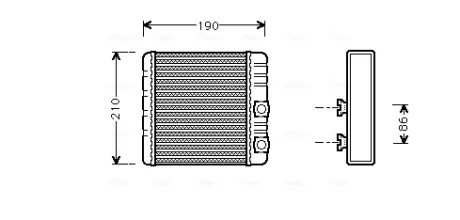 Радiатор опалення AVA Cooling Systems BWA6211