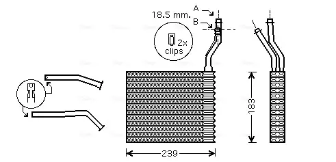 Радiатор опалення AVA cooling systems FDA6364