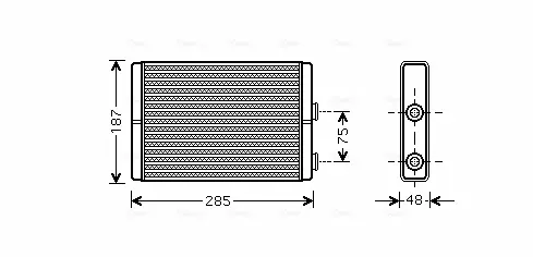 Радiатор опалення AVA cooling systems FT6325