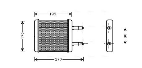 Радiатор опалення AVA cooling systems HY6061
