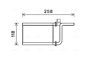 Радiатор опалення AVA cooling systems MTA6254