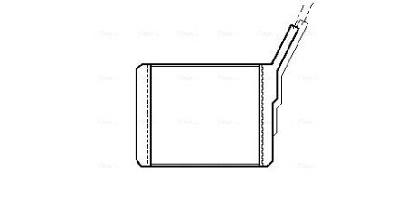 Радiатор опалення ava cooling systems OL6182 на Опель Монтерей