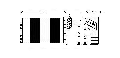 Радiатор опалення AVA Cooling Systems PEA6226 (фото 1)