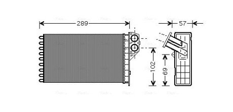 Радiатор опалення ava cooling systems PEA6226