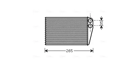 Радiатор опалення AVA cooling systems RTA6354