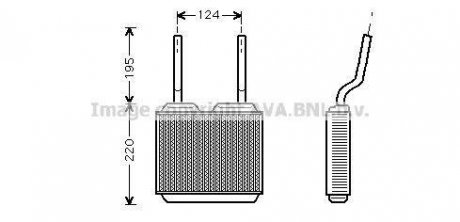 Радиатор отопителя ASTRA F/VECTRA A/CALIBRA ava cooling systems OL6132