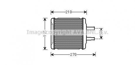 Радиатор отопителя CHEVROLET Lacetti 1.6-1.8 (пр-во) ava cooling systems DWA6088