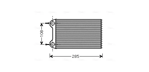 Радиатор отопителя HEAT AUDI A4 ALL 00- LHD (Ava) AVA Cooling Systems AIA6223 (фото 1)