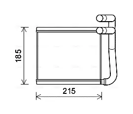 Радиатор отопителя HYUN ACCENT 11- (пр-во AVA) AVA Cooling Systems HY6393 (фото 1)