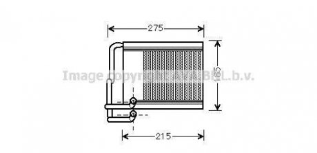 Радіатор отопителя HYUNAI I30 (пр-во) ava cooling systems HY6213