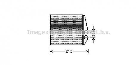Радиатор отопителя OPEL (пр-во) ava cooling systems OLA6354
