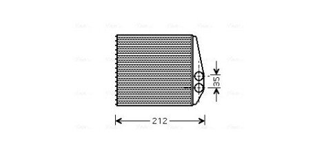 Радиатор отопителя OPEL (AVA) ava cooling systems OLA6354