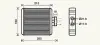 Радиатор отопителя POLO4/IBIZA4/FABIA 02- VW6196 (Ava) AVA Cooling Systems VN6196 (фото 1)