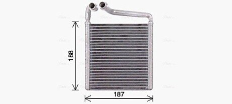 Радиатор отопителя VOLKSWAGEN PASSAT B7 (362, 365) (10-) (AVA) ava cooling systems VN6416