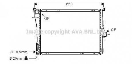 Радиатор охлаждения двигателя ava cooling systems BWA2291