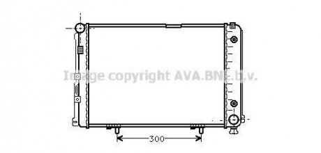 Радіатор охолодження двигуна ava cooling systems MS2110