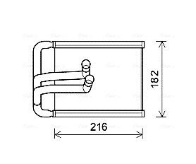 Радиатор печки (отопителя) ava cooling systems HY6254