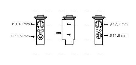 Розширювальний клапан ava cooling systems BW1238 на Бмв 6 серии