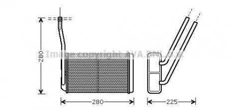 Теплообмінник, Система опалення салону ava cooling systems AU6195