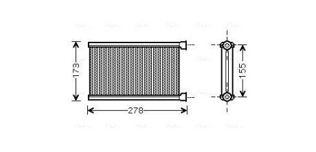 Теплообмінник, Система опалення салону ava cooling systems BW6344 на Бмв X1