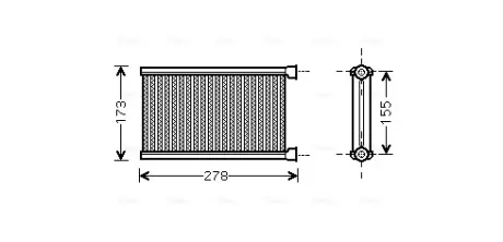 Теплообмінник, Система опалення салону AVA Cooling Systems BW6344