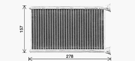 Теплообмінник, Система опалення салону ava cooling systems BW6615