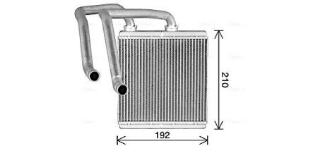 Теплообмінник, Система опалення салону ava cooling systems DN6476 на Ниссан Qashqai j10