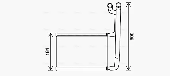 Теплообмінник, Система опалення салону AVA cooling systems FD6645