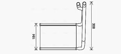 Теплообмінник, Система опалення салону AVA cooling systems FD6645