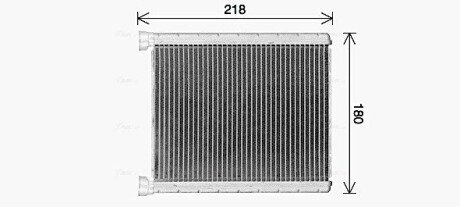 Теплообмінник, Система опалення салону ava cooling systems MS6763 на Мерседес B-Class w242/w246