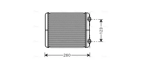Теплообмінник, Система опалення салону AVA cooling systems RT6344