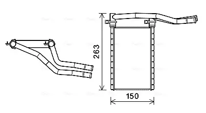 Теплообмінник, Система опалення салону AVA Cooling Systems SZA6146