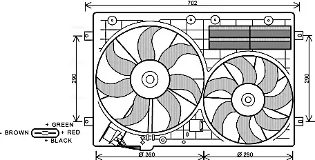 Вентилятор AVA Cooling Systems VN7529 (фото 1)