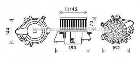 Вентилятор печки ava cooling systems FT8437