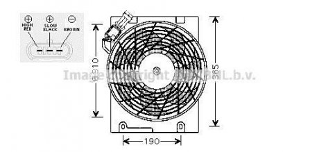 Вентилятор (комплект) ava cooling systems OL7508