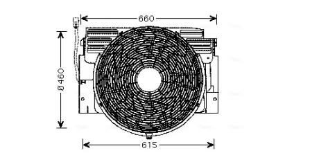 Вентилятор (комплект) AVA Cooling Systems BW7517