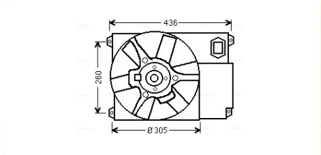 Вентилятор (комплект) AVA cooling systems CN 7541