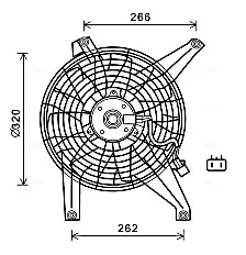 Вентилятор (комплект) AVA cooling systems MT7528