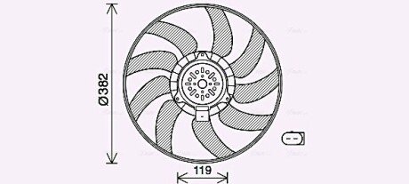 Вентилятор охлаждения радиатора ava cooling systems AI7519