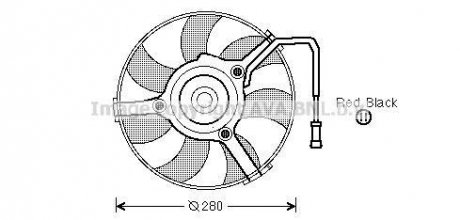 Вентилятор радиатора VW (пр-во) ava cooling systems AI7504