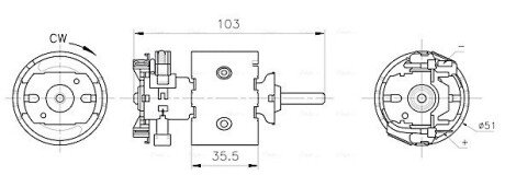 Вентилятор салону VW LT 28 (1996) 2.3 (AVA) ava cooling systems MS8783