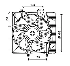 Вентилятори (комплекти) AVA cooling systems PE7550